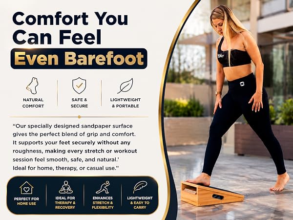 stretch and mobility board slant board for squats calf stretcher slant board squat board