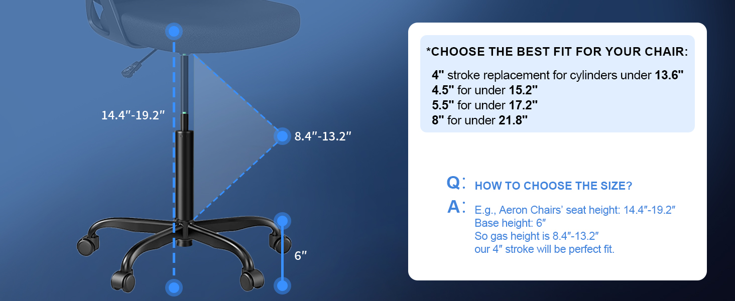 chair hydraulic cylinder replacement