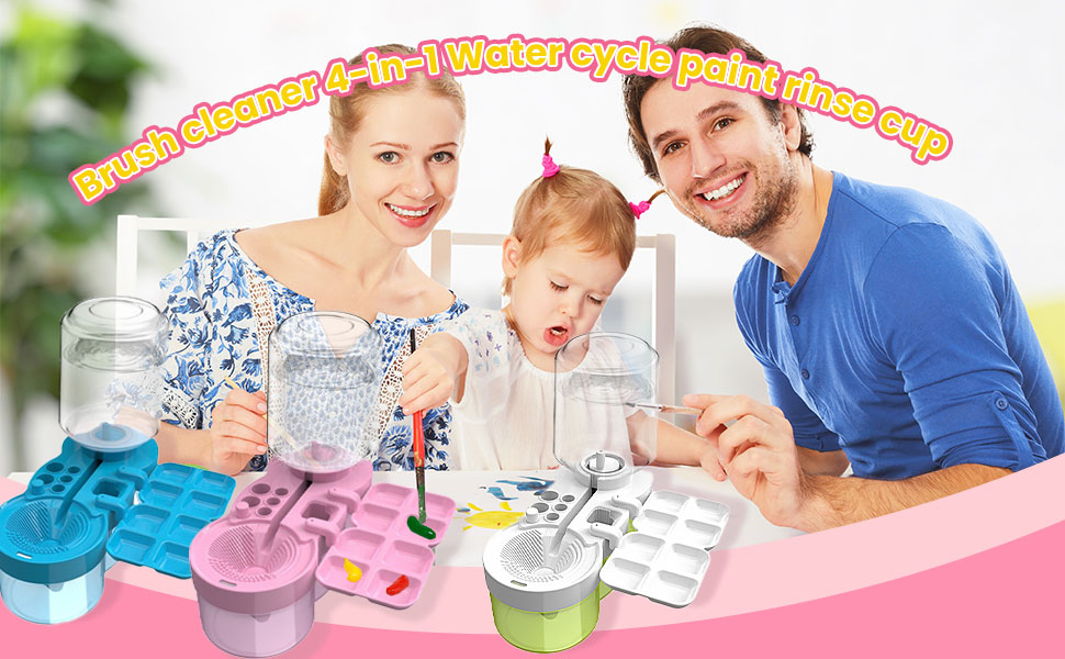 4-in-1 Water Cycle Paint Brush Cleaner Tool 01