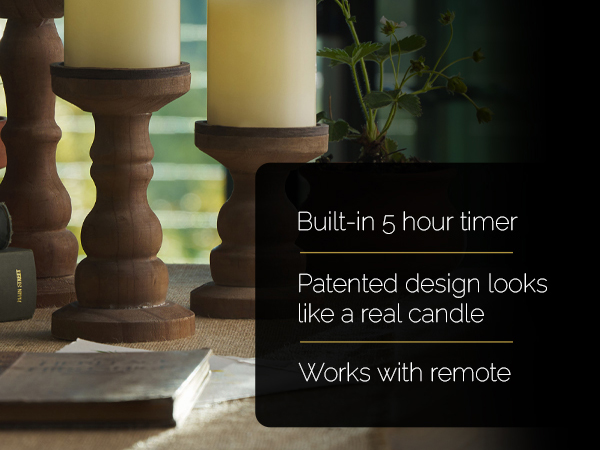 Set of 3 Ivory Pillars