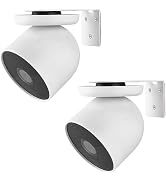 UYODM 2Pack Adhesive Metal Wall Mount Bracket Compatible with Google Nest Cam Outdoor or Indoor, ...