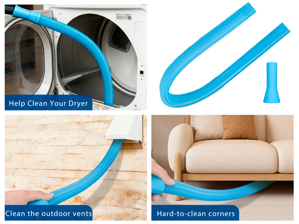 Dryer Vent Cleaner Kit, 5-Piece Professional Cleaning Kit with Flexible Dryer Vent Brush