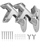 Flag Pole Holder Brackets, BONWIN 1" Flag Pole Mounting Bracket with Hardwares for House Wall Mou...