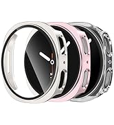 DaQin 3 Pack Cases for Samsung Galaxy Watch 8 Screen Protector 44mm, Full Protection Hard PC Case...