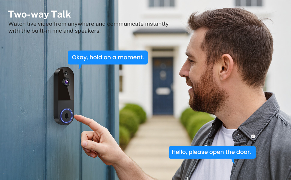 doorbell camera 2 way talk