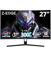Z-Edge 24 inch 240Hz 165Hz Gaming Monitor, FHD 1080p, MPRT 1ms, IPS Monitor Gaming, 350nits, 16.7M C...