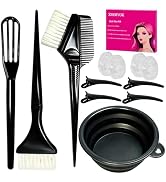 12 pcs Hair Dye Kit Professional Salon Tools with Hair Dye Brush and Bowl Set Hair Bleach Kit,Dye...