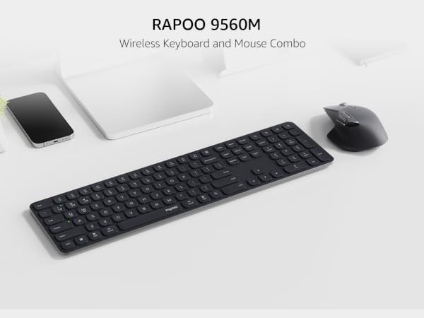 RAPOO 9560M Wireless Keyboard and Mouse Combo