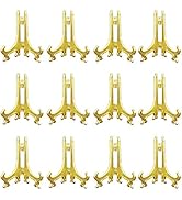 Artliving 3 Inch Gold Plastic Easels or Stand/Plate Holders to Display Pictures or Other Items at...