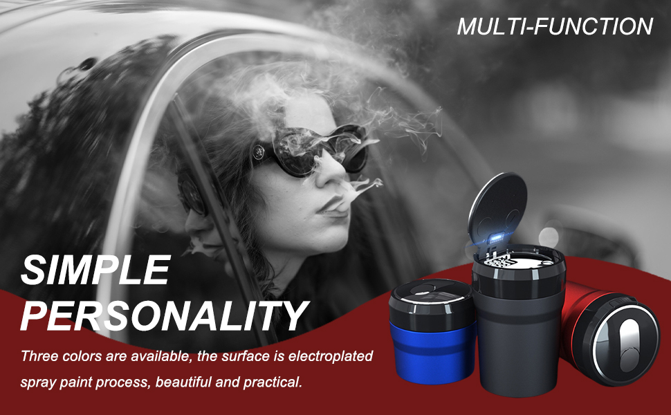 It comes with a smart LED light which automatically emits a blue light when you open the lid.