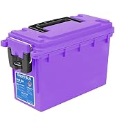 Sheffield 12632 Ammo Storage Box, Stackable .30 Cal Field Boxes, Water and Dust Resistant, Lockab...