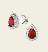 FindChic Birthstone Earrings for Women, Round/Heart/Square/Teardrop Earrings with 925 Sterling Si...