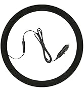 ZJchao Auto Heated Steering Wheel Cover, 90 S Quickly Heating to 100-120? Universal Size for Most...