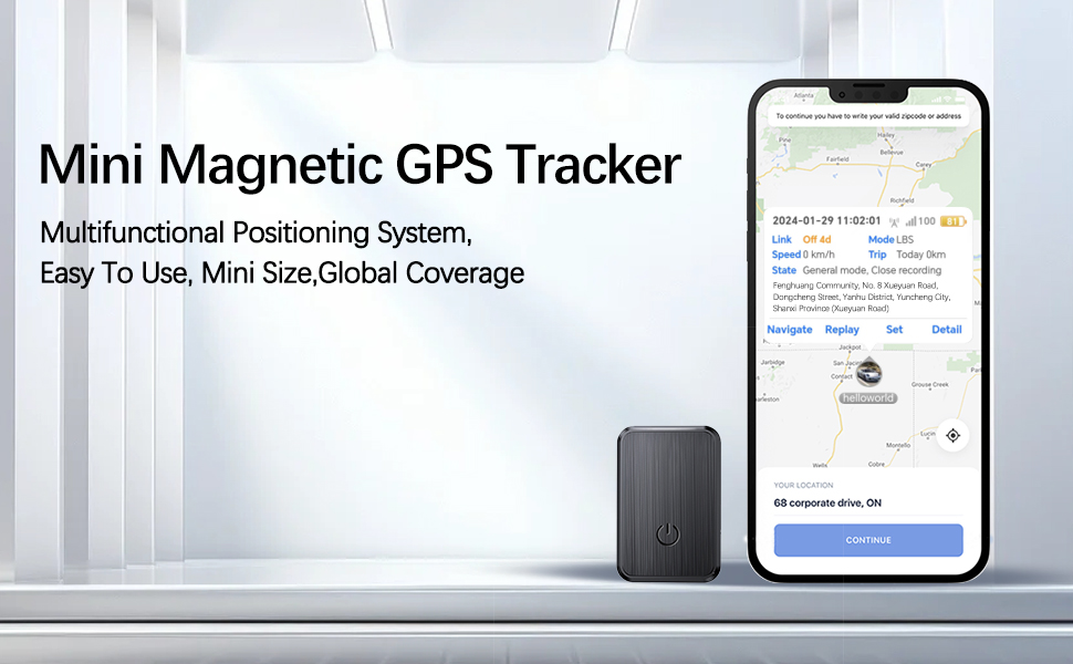 Mini Magnetic GPS Tracker