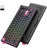 Wireless Gaming Keyboards Gasket Mechanical Keyboard | 75% Wireless Keyboard | Three-Mode Wireles...