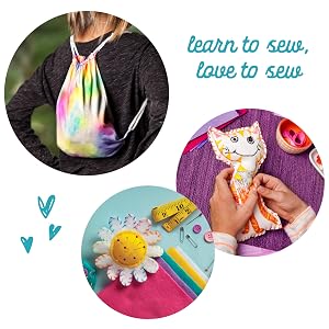learn to sew first sewing kit sewing craft project kit sewing kit easy stitch kit basic sewing gift