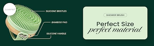 Silicone Shower Brush Photos and Infographics