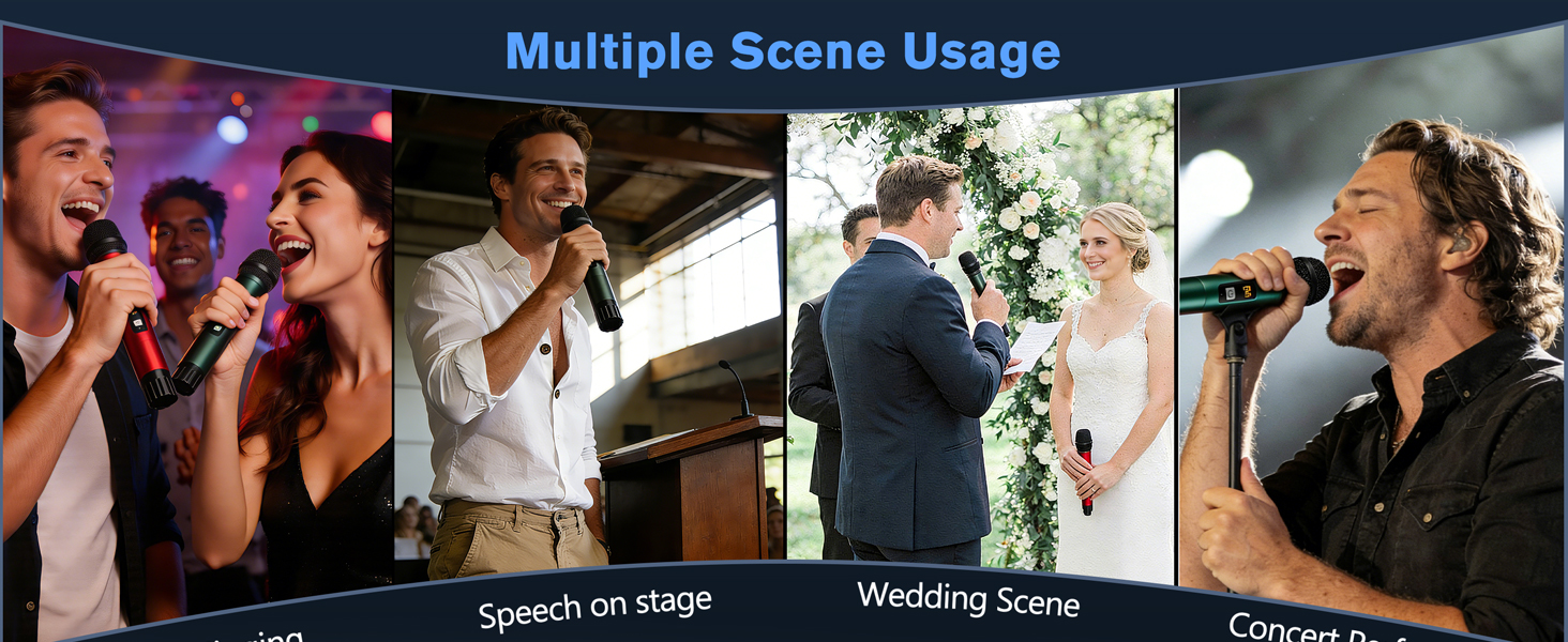 Wireless Microphone Karaoke Party Singing Church Speech