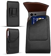 Wireless City Leather Phone Holster for iPhone 17 Pro/17, 16 Pro/16e/16, 15 Pro/15, 14 Pro/14, 13...