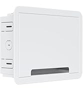 ECHOGEAR 9" in-Wall TV Media Box - Recessed TV Outlet &amp; Network Enclosure - Works with Roku, Appl...