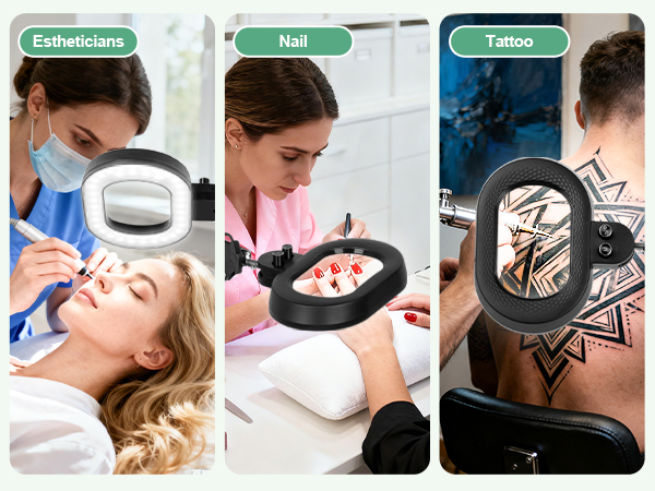 desktop magnifying glass magnifier hands free aesthetic lamp Beauty workbench light nail tattoos