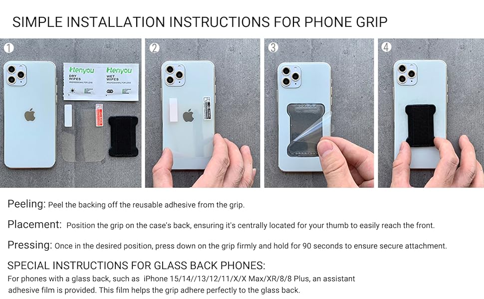 Phone Grip Finger Strap Holder
