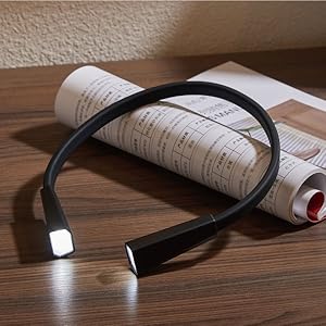 Hanging neck book light