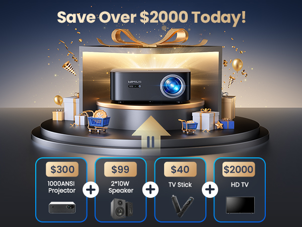 daytime wifi tv projector