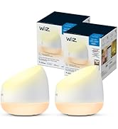 WiZ Connected 2-Pack Squire Portable Table Lamp, WiFi Enabled, 16 Million Colors, Compatible with...