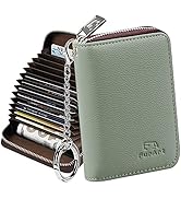 FurArt Credit Card Wallet, Zipper Card Cases Holder for Men Women, RFID Blocking, KeyChain Wallet...