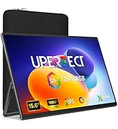 UPERFECT Portable Monitor 15.6", 125% sRGB Ultra-Slim Laptop Monitor with Protective Sleeve, Buil...