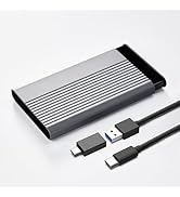 Pilcnla 2.5 Inch SATA to USB External Hard Drive Enclosure, USB Type-C/Type-A to Sata Compatible ...