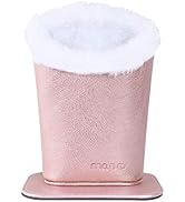 MOSISO Eyeglasses Holder, Plush Lined PU Leather Stand Case with Magnetic Base