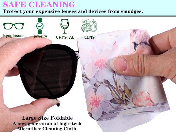 Microfiber Cleaning Cloth-Microfiber Cloth Fabric Wipe for Cleaner Lens, Eye glasses, Screen