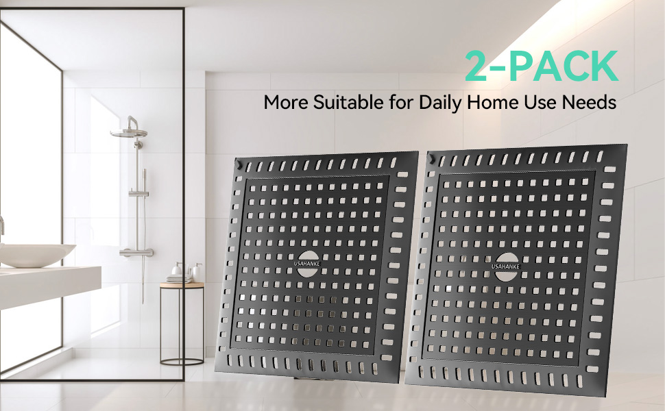 2-PACK Shower Drain Cover
