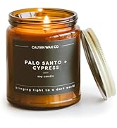 Calyan Wax Soy Wax Candle, Palo Santo &amp; Cypress Scented Candle for The Home | Premium Candle with...