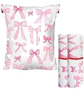 200 Pcs Pink Bow Poly Mailers 10x13 Waterproof Self Adhesive Plastic Shipping Bags Bulk Tear Resi...