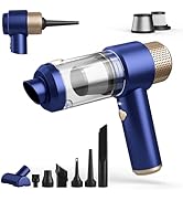 Handheld Car Vacuum Cleaner, 16000PA Car Vacuum Portable Cordless, 2 in 1 Air Duster and Vacuum C...