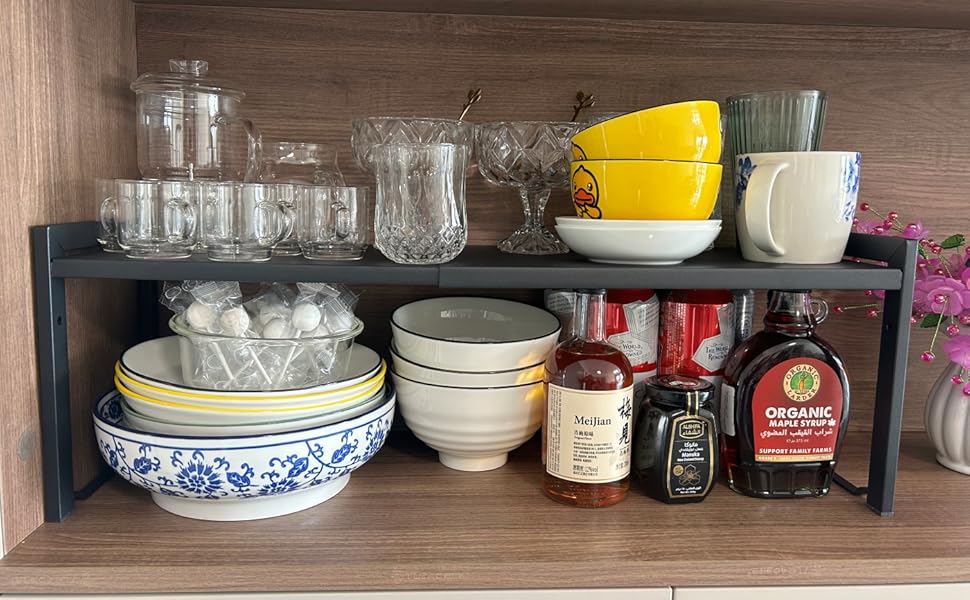 cabinet shelf organizer rack