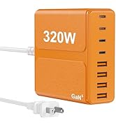 320W USB C Charger Block, 8-Port USB C Charging Station PD 65W PC Laptop Fast Charger Adapter for...