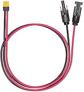 CERRXIAN 60cm 12AWG Solar Panel Connector to XT60 Female Solar Panel Power Cable for Solar Panel,...