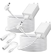 2-Pack Power Adapter Charger Cable Compatible with Ring Stick Up Cam Battery/Plug-in 3rd Gen/2nd ...
