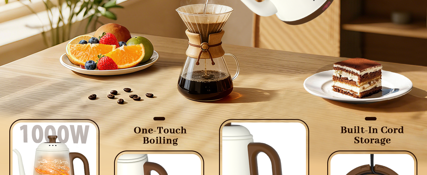 electric kettles for boiling water gooseneck