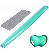 Silicone Gel Keyboard Wrist Rest Set Plus - ABRONDA Keyboard &amp; Mouse Wrist Support Pad Office, Co...
