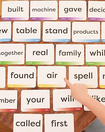 sight word flash cards games for 4-8 year olds first graders box