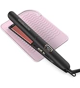 Flat Iron Hair Straightener and Curler 2 in 1, Professional 3D Floating Ceramic Plates with Dual ...