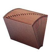 Smead TUFF Expanding File, 21 Pockets, Alphabetic (A-Z), Letter Size, Redrope