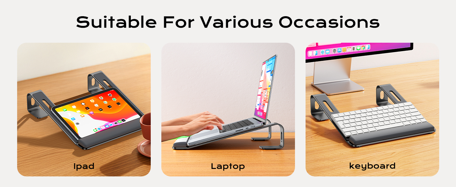 Adjustable laptop stand protable laptop riser swivel laptop stand travel laptop stand macbook stand