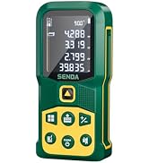 SENDA Laser Measure Device, Angle Sensor, Area Measurement,Volume and Pythagoras, 2" LCD Backlit,...