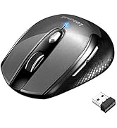 LeadsaiL Wireless Mouse for Laptop, 2.4G Portable Slim Cordless Computer Mouse Less Noise for Lap...